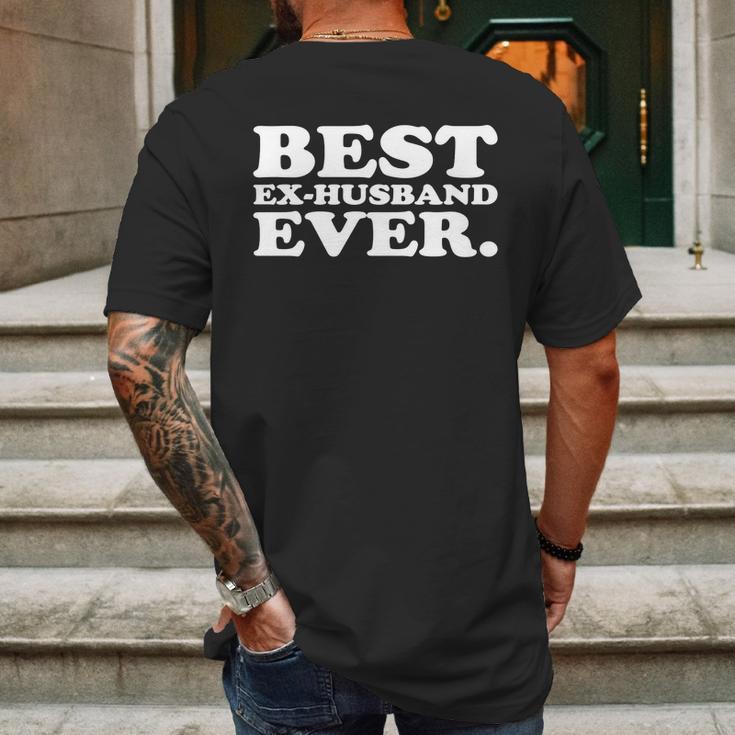 Mens Ex-Husband Gift - Best Ex-Husband Ever Shirt Mens Back Print T-shirt Gifts for Men