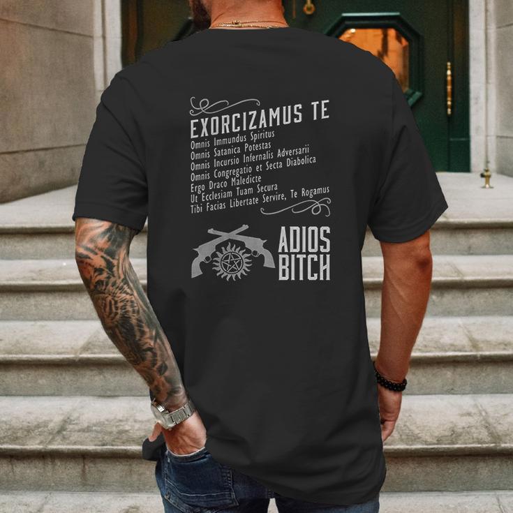 Exorcism Adios Mens Back Print T-shirt Gifts for Men