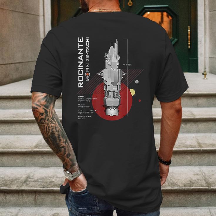 The Expanse Rocinante Ship Mens Back Print T-shirt Gifts for Men