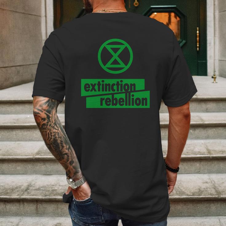 Extinction Rebellion Mens Back Print T-shirt Gifts for Men