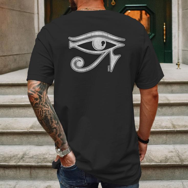 Eye Of Horus Symbol Mens Back Print T-shirt Gifts for Men