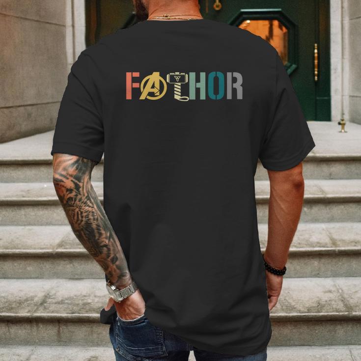 Fathor Fathers Day Gift Viking Fathor Hero Graphic Design Printed Casual Daily Basic Mens Back Print T-shirt Gifts for Men