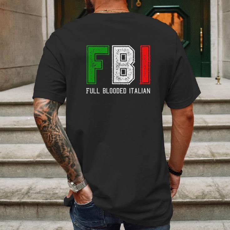 Fbi Full Blooded Italian Mens Back Print T-shirt Gifts for Men