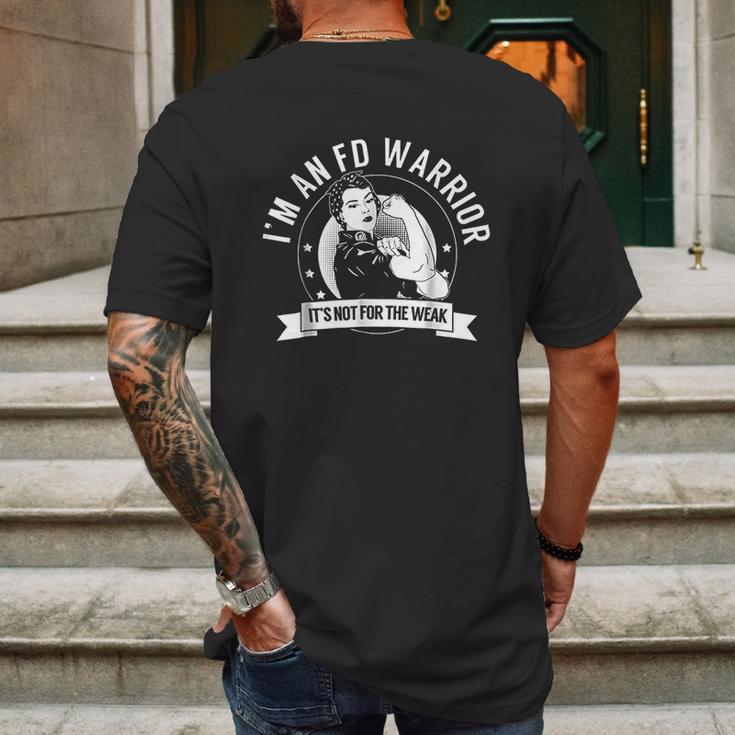 Fd Warrior Nftw Fibrous Dysplasia Awareness Mens Back Print T-shirt Gifts for Men