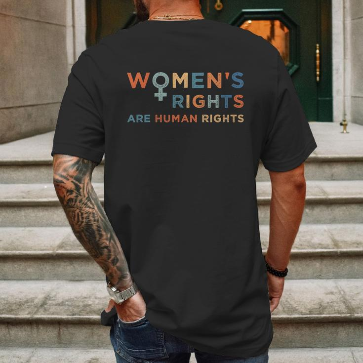Feminist Are Human Rights Pro Choice Pro Roe Abortion Rights Reproductive Rights Mens Back Print T-shirt Gifts for Men