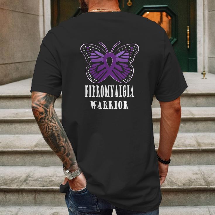 Fibromyalgia Warrior Basic Art Mens Back Print T-shirt Gifts for Men