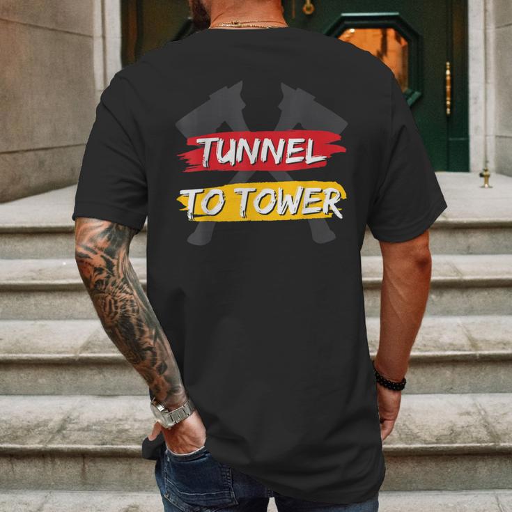 Firefighter Tunnel To Tower Firefighter Mens Back Print T-shirt Gifts for Men