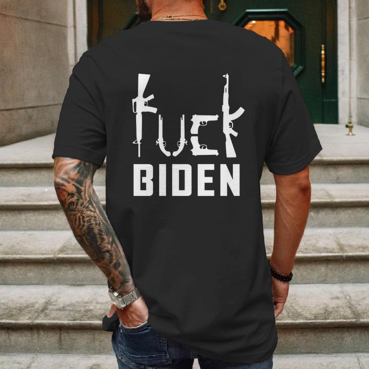 Fjb Lets Go Brandon Anti Biden Fuck Biden Mens Back Print T-shirt Gifts for Men