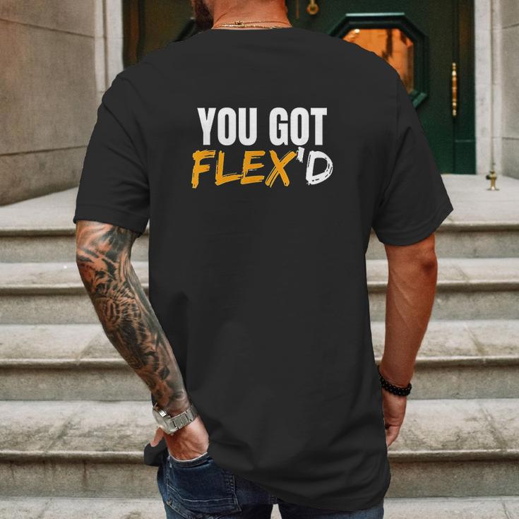 You Got Flexd Package Delivery Driver Flex Swagazon Mens Back Print T-shirt Gifts for Men