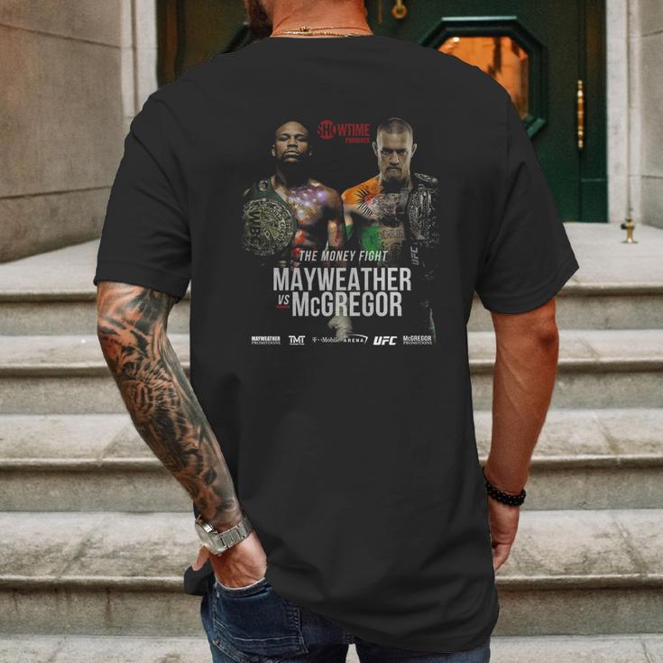 Floyd Mayweather Vs Conor Mcgregor Mens Back Print T-shirt Gifts for Men