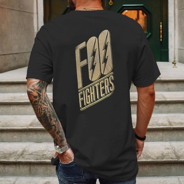 Foo Fighters Slanted Logo Soft Mens Back Print T-shirt Gifts for Men