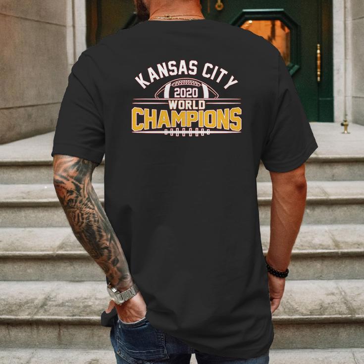 Football Fans World Champions Championship Mens Back Print T-shirt Gifts for Men