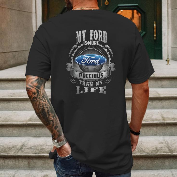 My Ford Mens Back Print T-shirt Gifts for Men