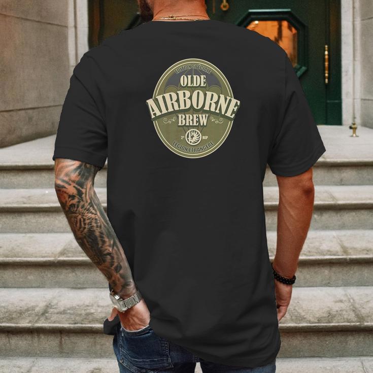 Foreign Legion Paratrooper 2 Rep Olde Airborne Brew Mens Back Print T-shirt Gifts for Men