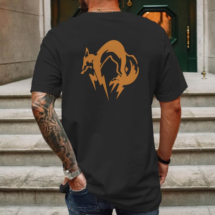 Fox Mgs T-Shirt Mens Back Print T-shirt Gifts for Men