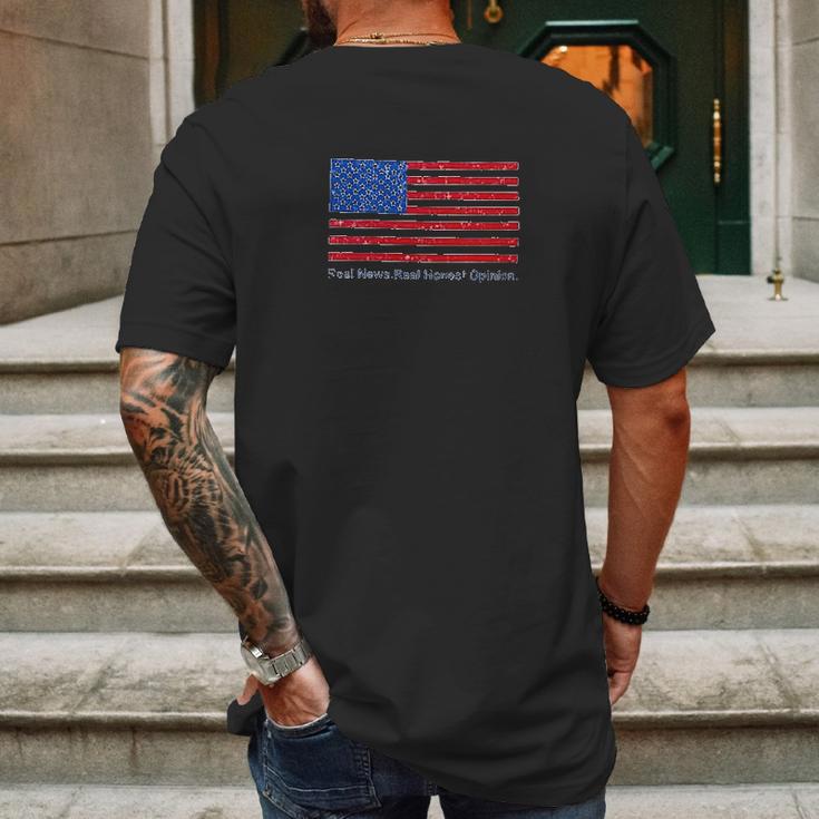 Fox News Channel Real News Mens Back Print T-shirt Gifts for Men