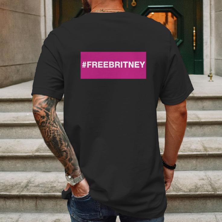 Free Britney Mens Back Print T-shirt Gifts for Men