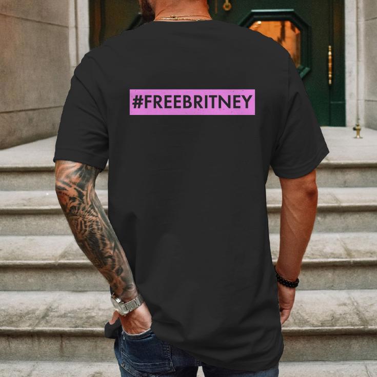 Free Britney Meme Movement Mens Back Print T-shirt Gifts for Men