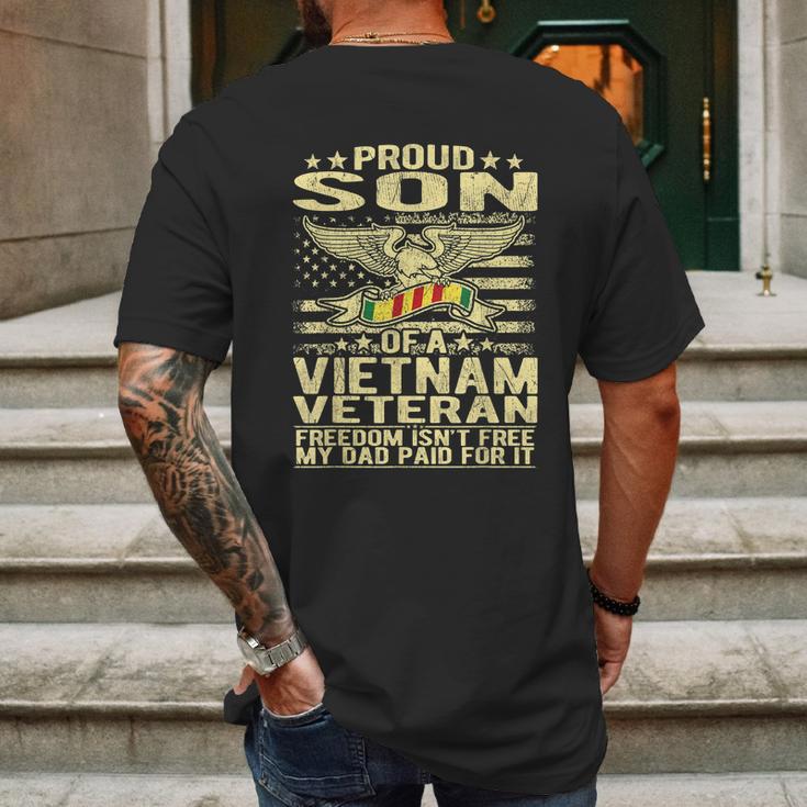 Freedom Isnt Free Proud Son Of A Vietnam Veteran Gift Graphic Design Printed Casual Daily Basic Mens Back Print T-shirt Gifts for Men