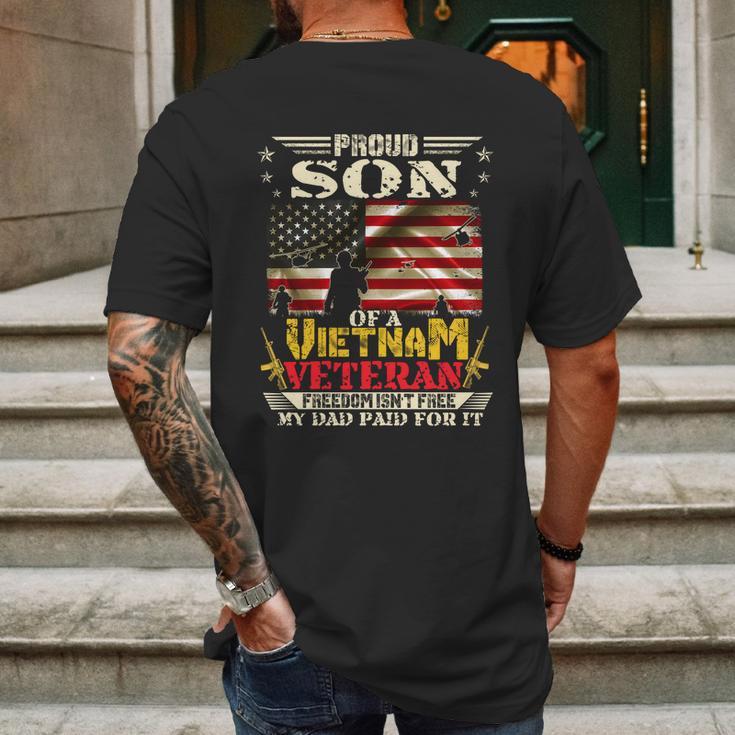 Freedom Isnt Freegreat Giftproud Son Of A Vietnam Veteran Dad Gift Graphic Design Printed Casual Daily Basic Mens Back Print T-shirt Gifts for Men