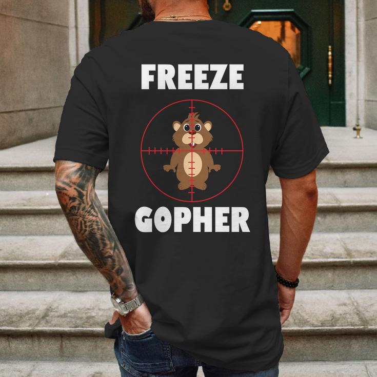 Freeze Gopher Bose-Eye Mens Back Print T-shirt Gifts for Men