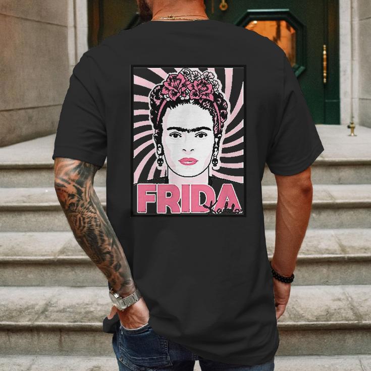 Frida Kahlo Frida Art Portrait Mens Back Print T-shirt Gifts for Men