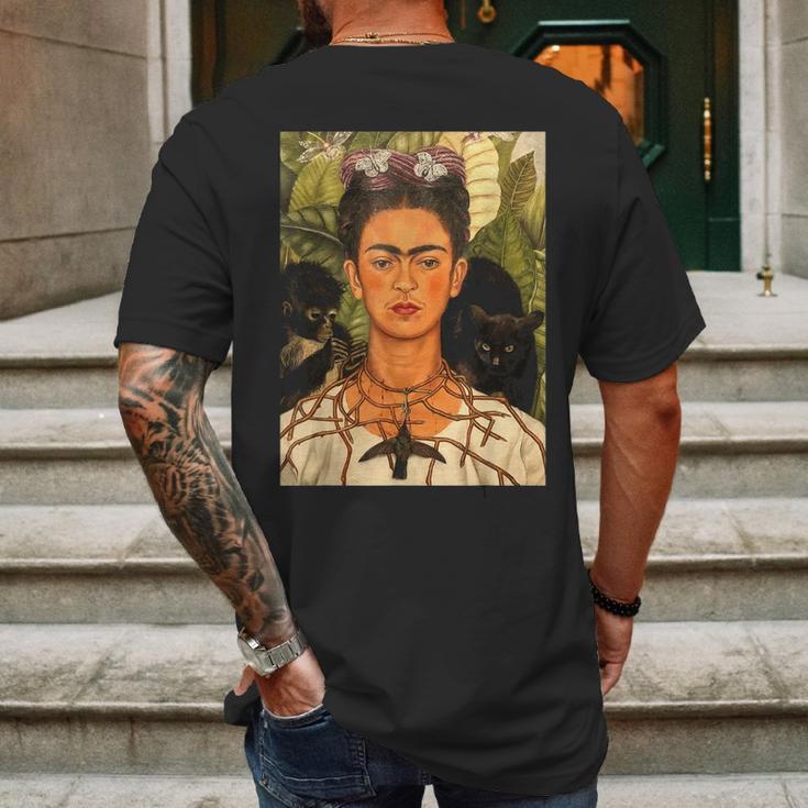 Graphic Frida Kahlo Mens Back Print T-shirt Gifts for Men