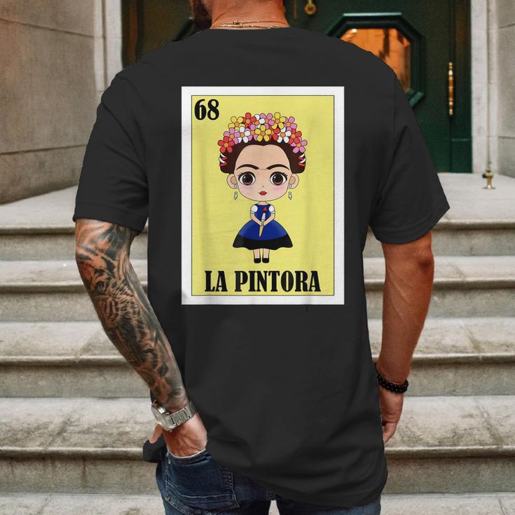 Frida Kahlo Funny Card Mens Back Print T-shirt Gifts for Men