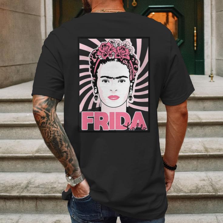 Frida Kahlo Portrait Graphic Mens Back Print T-shirt Gifts for Men