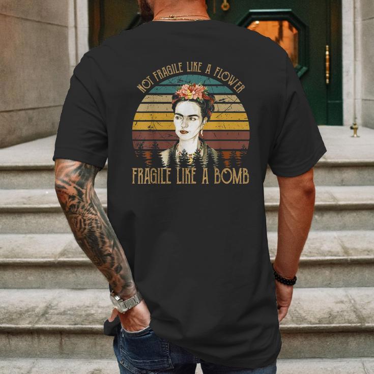 Frida Kahlo Retro Vintage Mens Back Print T-shirt Gifts for Men