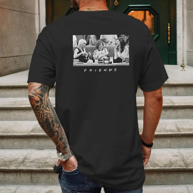 Friends Photo Phoebe Rachel Monica Central Perk Mens Back Print T-shirt Gifts for Men