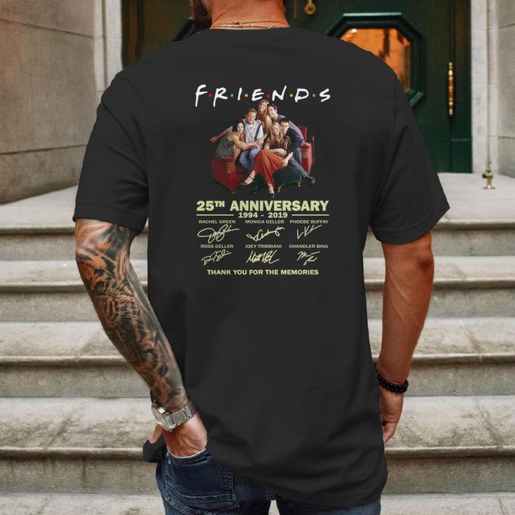 Friends Tv Show 25Th Anniversary 19942019 Signatures Mens Back Print T-shirt Gifts for Men