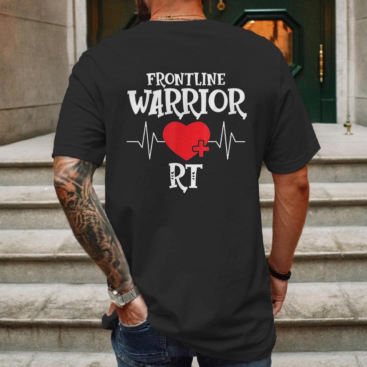 Frontline Warrior Rt Mens Back Print T-shirt Gifts for Men