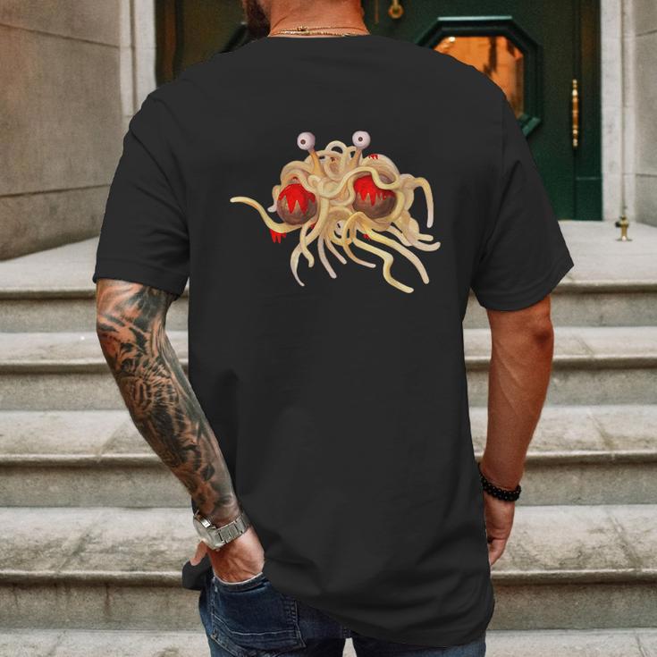 Fsm Flying Spaghetti Monster Funny Pastafarian Atheist Mens Back Print T-shirt Gifts for Men