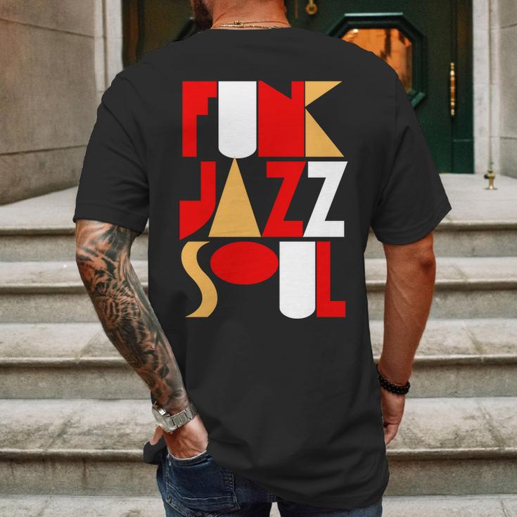 Funk Jazz Soul Mens Back Print T-shirt Gifts for Men