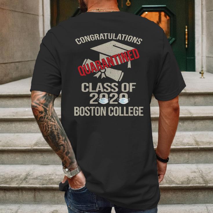 Funny 2020 Graduating Class Boston College University Retro Mens Back Print T-shirt Gifts for Men