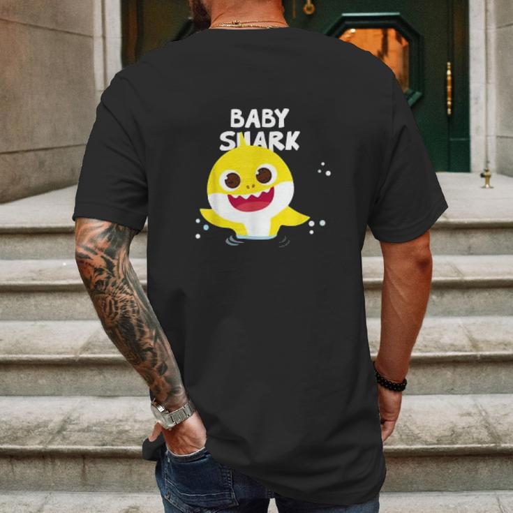 Funny Baby Shark Doo Doo Doo Mens Back Print T-shirt Gifts for Men