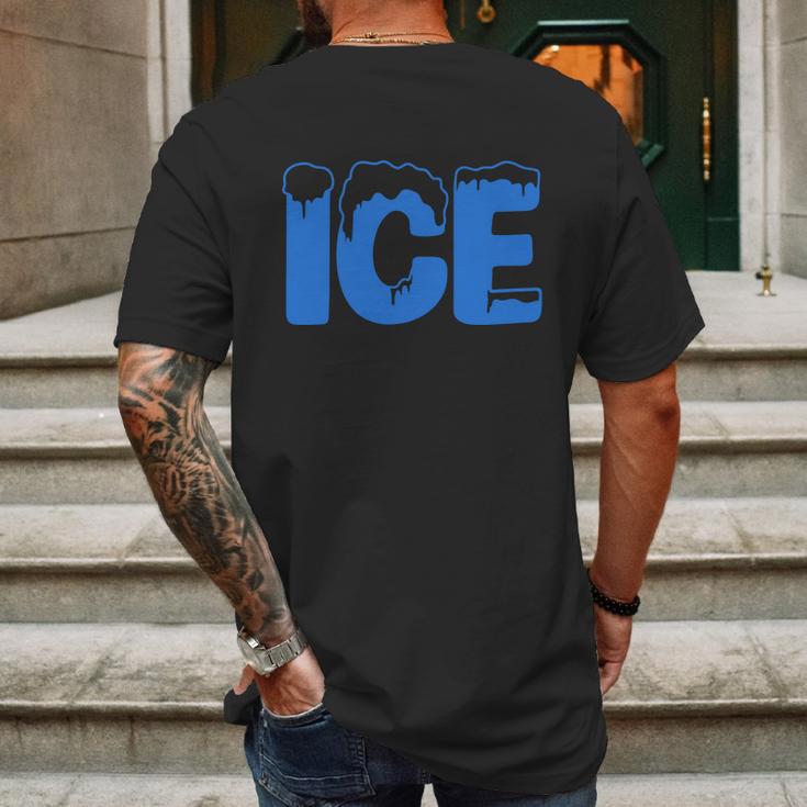 Funny Halloween Ice Costume Logo Halloween Mens Back Print T-shirt Gifts for Men