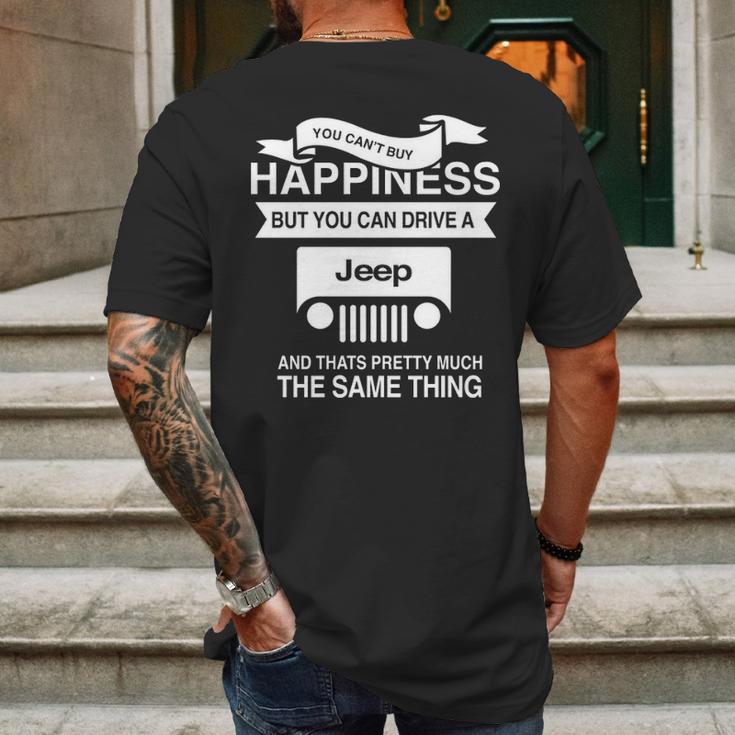 Funny Jeep S You Can Buy Happiness Mens Back Print T-shirt Gifts for Men