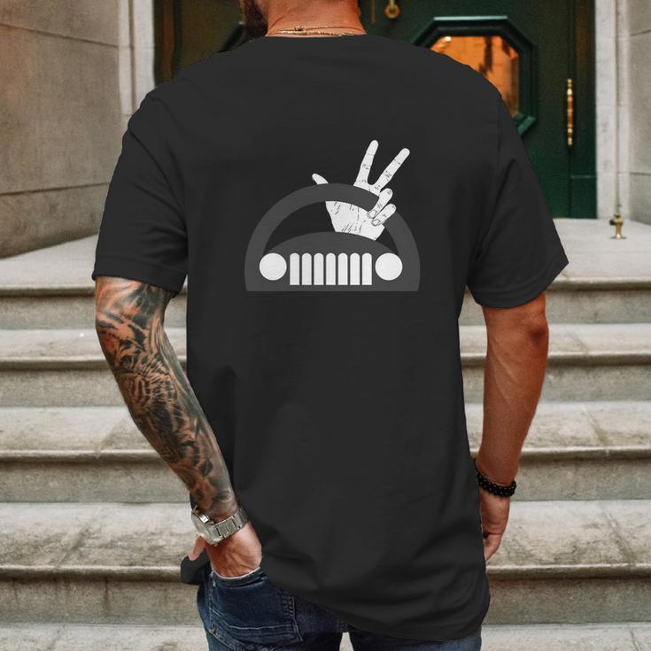 Funny The Jeep Wave Mens Back Print T-shirt Gifts for Men