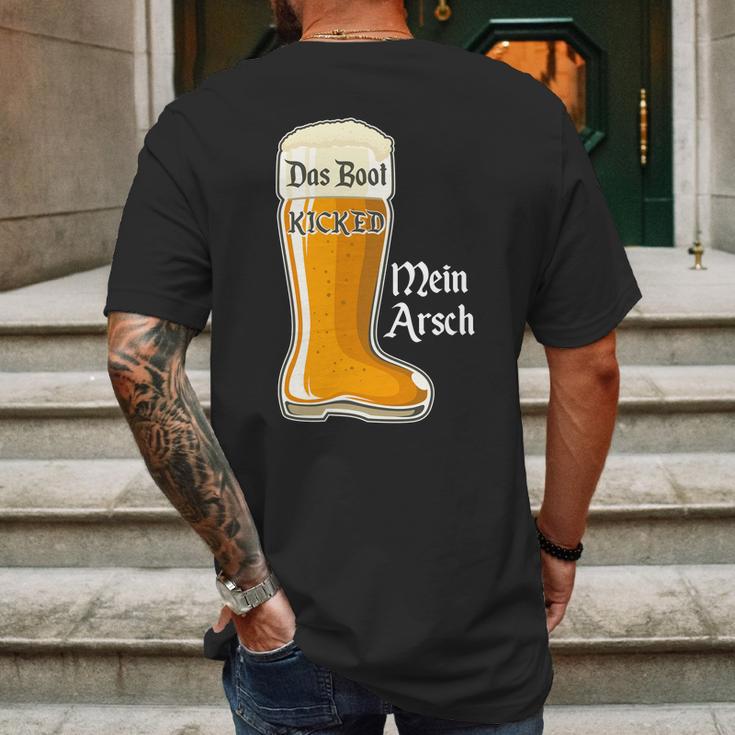 Funny Oktoberfest Das Boot Kicked Mein Arsch Mens Back Print T-shirt Gifts for Men