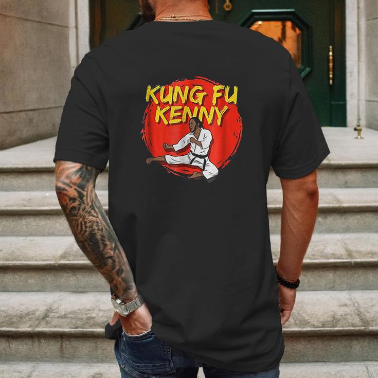 Funny Rap Concert Gift Kung Fu Kenny Fighting Gift Mens Back Print T-shirt Gifts for Men