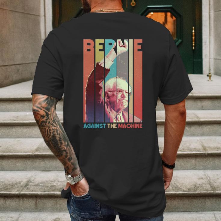 Funny Retro Bernie Sanders Against The Machine Mens Back Print T-shirt Gifts for Men