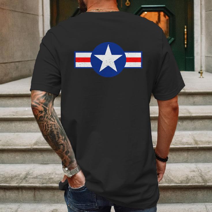 Funny Retro Us Army Usa Star Logo Mens Back Print T-shirt Gifts for Men