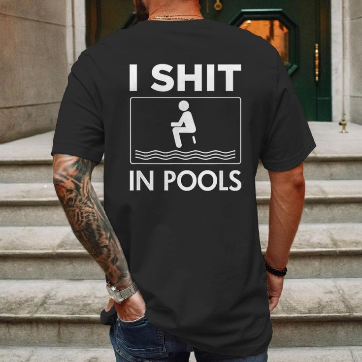 Funny I S Hit In Pools Offensive Swimming Swim Mens Back Print T-shirt Gifts for Men