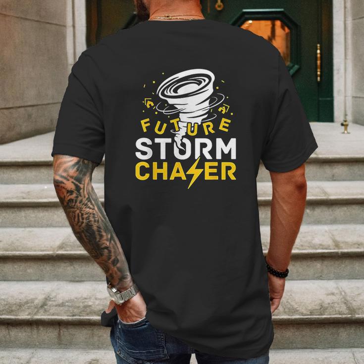 Future Storm Chaser Meteorologist Tornado Weather Mens Back Print T-shirt Gifts for Men