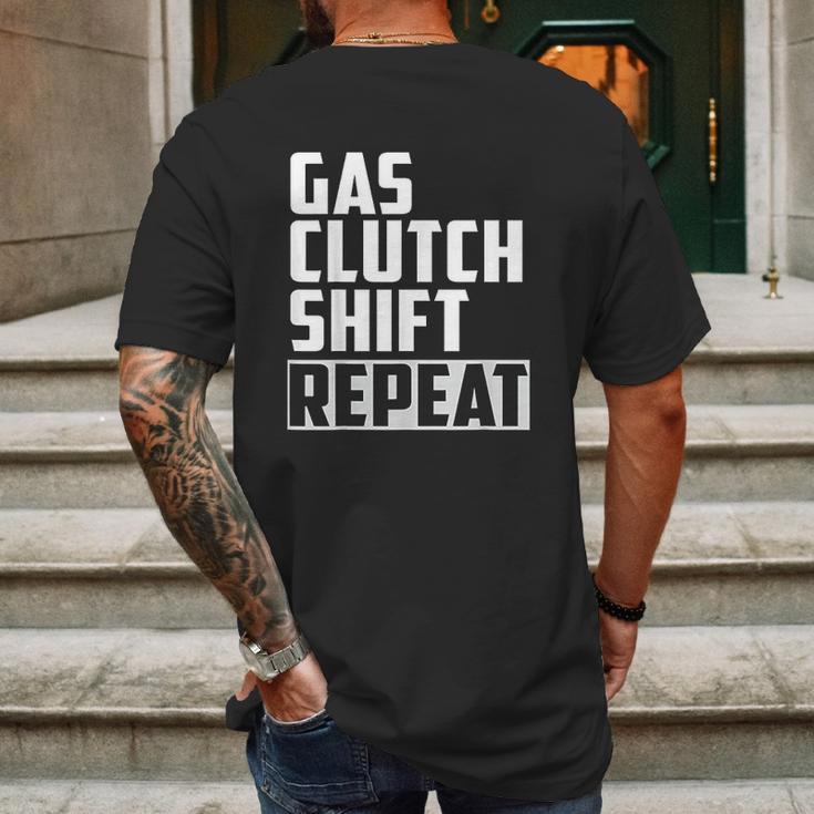 Gas Clutch Shift Repeat Car Jdm Euro Classic Manual Mens Back Print T-shirt Gifts for Men