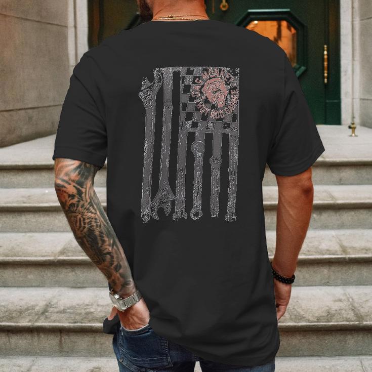 Gas Monkey Wrench Flag Mens Back Print T-shirt Gifts for Men