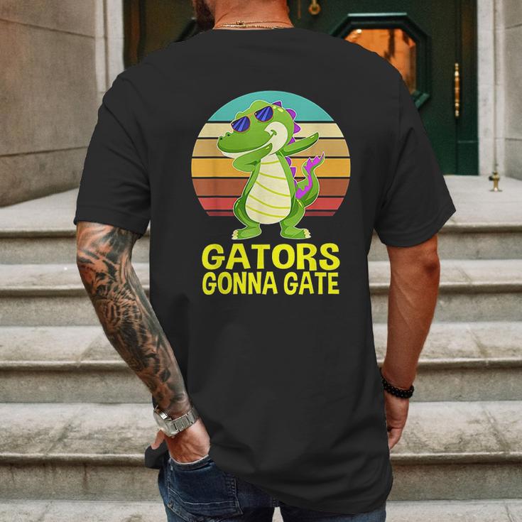 Gators Gonna Gate Crocodile Alligator Gifts Mens Back Print T-shirt Gifts for Men