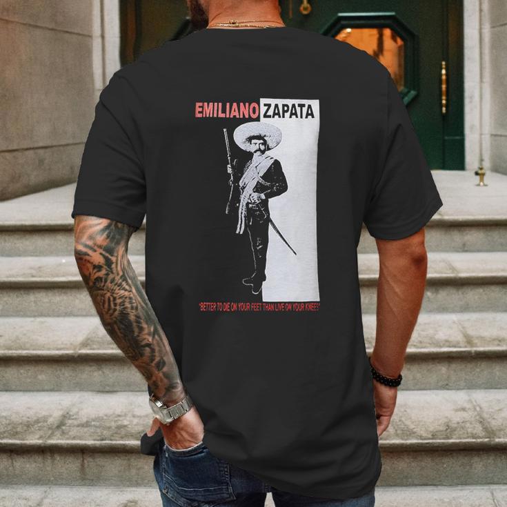 Geek Emiliano Zapata Mens Back Print T-shirt Gifts for Men